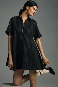 Best reviews of ???? Joslin Linen ???? Shirt ???? Dress BLACK ????