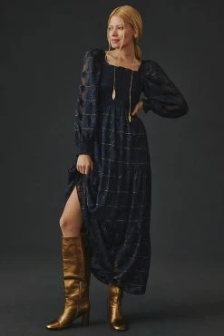 Top 10 ???? Moon River Squareneck Maxi ???? Dress NAVY ????
