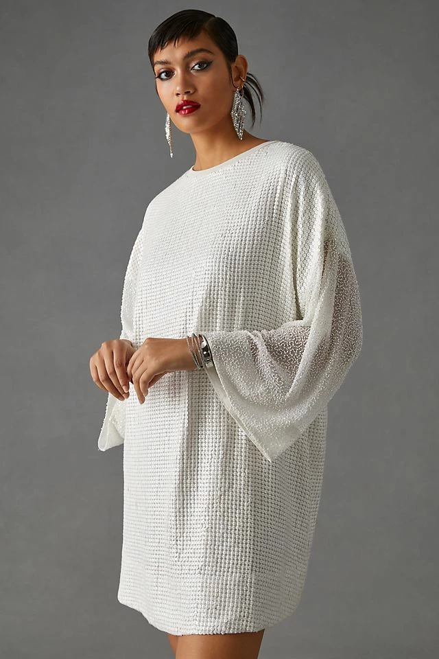 Wholesale ???? Let Me Be Sequin Mini ???? Dress WHITE ⌛ - Image 6