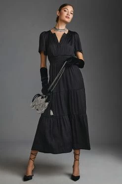 Best deal ???? The Somerset Collection By Anthropologie The Somerset Maxi ???? Dress BLACK ✨