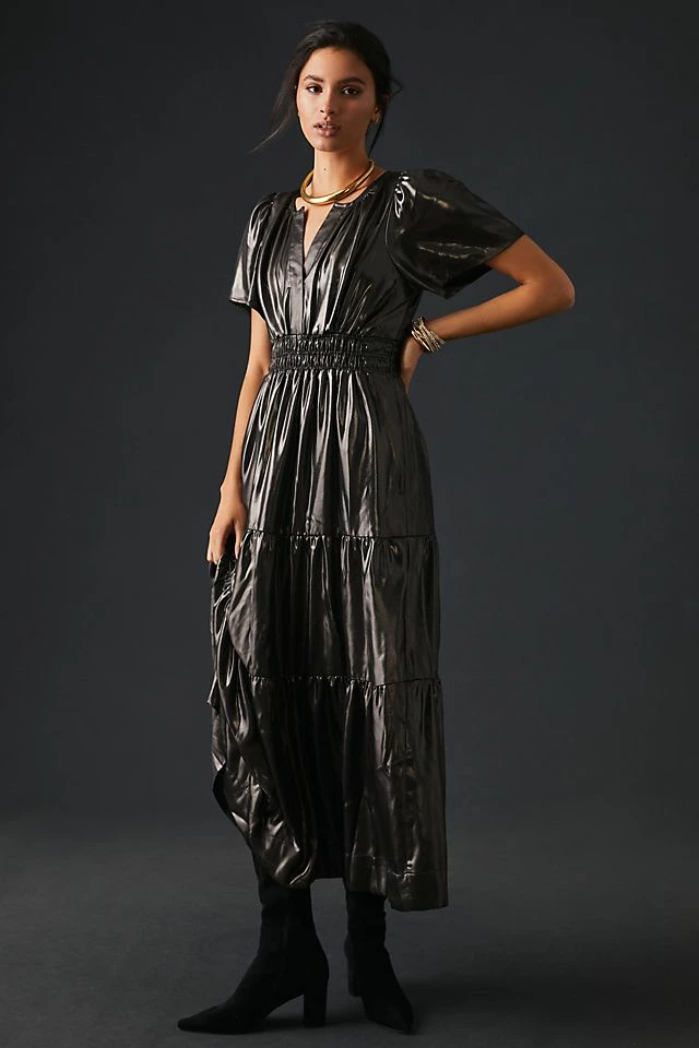 Best deal ???? The Somerset Collection By Anthropologie The Somerset Maxi ???? Dress: Shine Edition CARBON ???? - Image 2