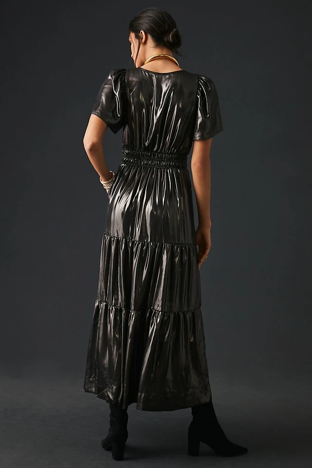Best deal ???? The Somerset Collection By Anthropologie The Somerset Maxi ???? Dress: Shine Edition CARBON ???? - Image 3
