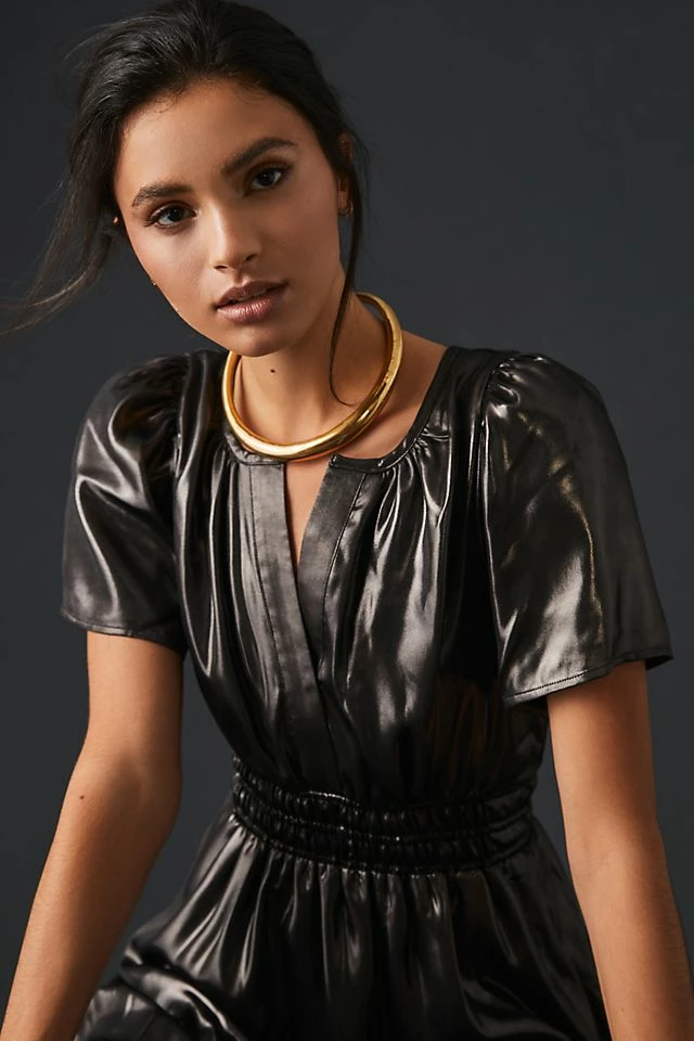 Best deal ???? The Somerset Collection By Anthropologie The Somerset Maxi ???? Dress: Shine Edition CARBON ???? - Image 5