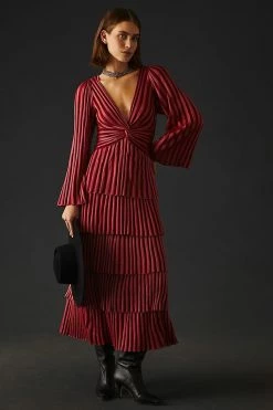 Buy ✨ Cecilia Prado Twist-Front ???? Dress WINE ❤️