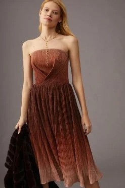 Wholesale ⭐ Dress The Population Strapless Ombré ???? Dress WINE ????