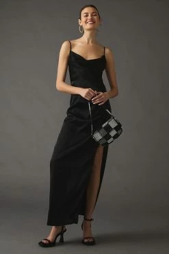 Wholesale ???? Hutch High-Slit Slip ???? Dress BLACK ⌛