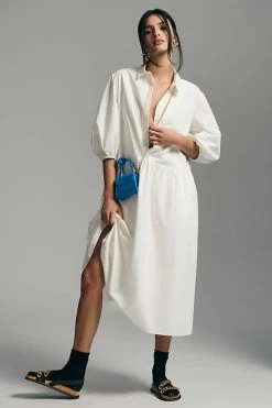 New ???? Mare Mare X Anthropologie ???? Shirt ???? Dress WHITE ????