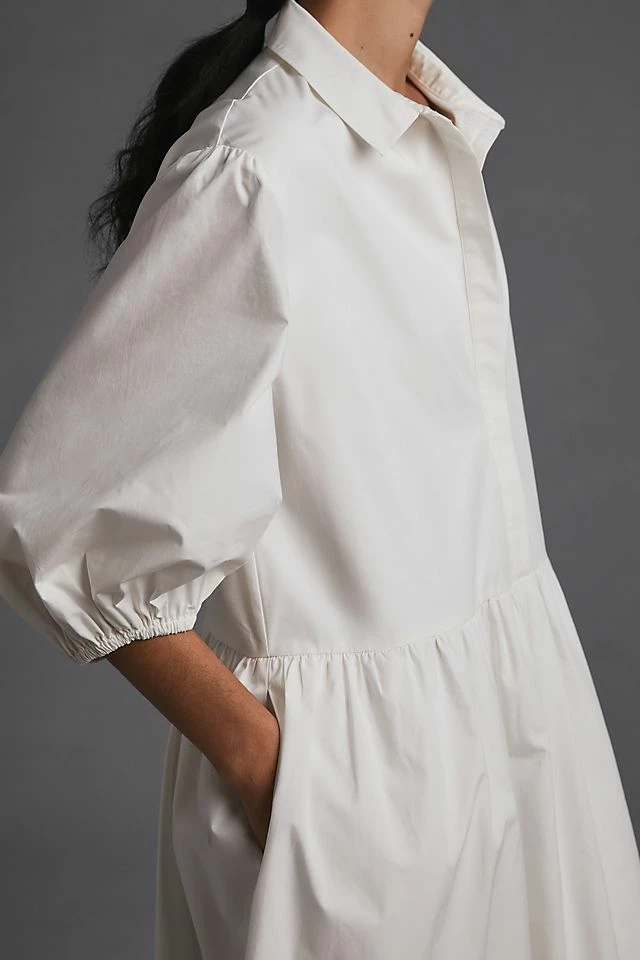New ???? Mare Mare X Anthropologie ???? Shirt ???? Dress WHITE ???? - Image 4