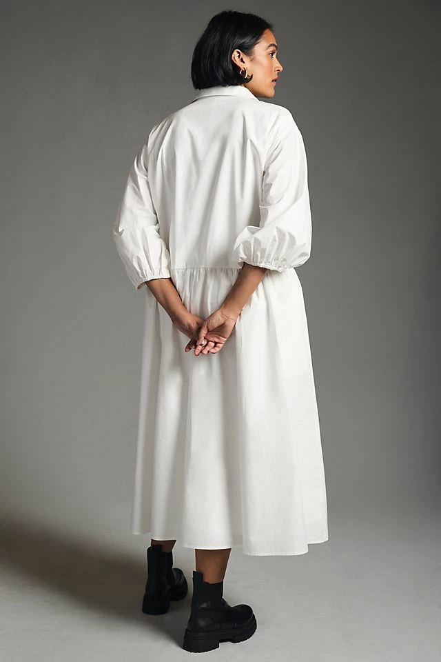 New ???? Mare Mare X Anthropologie ???? Shirt ???? Dress WHITE ???? - Image 6