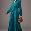 Flash Sale ⌛ By Anthropologie Tiered Button-Front ???? Dress TURQUOISE ????