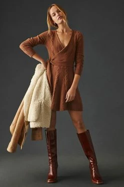 Wholesale ???? Greylin Wrap Sweater ???? Dress BROWN ????