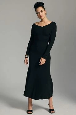 Best deal ???? Moon River Asymmetrical Slim ???? Dress BLACK ????